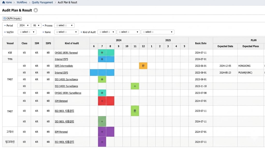 Audit Calendar Demo